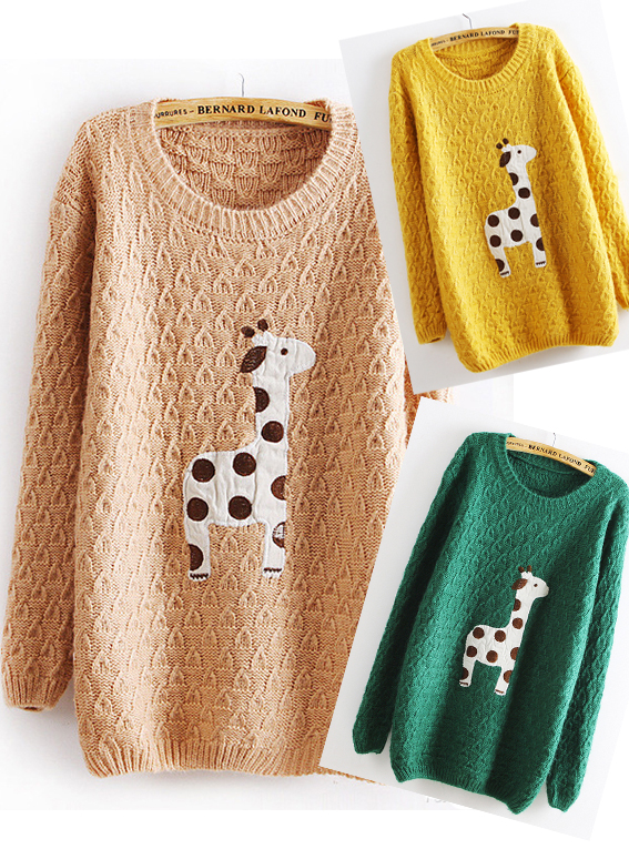 giraffe jumper knitting pattern